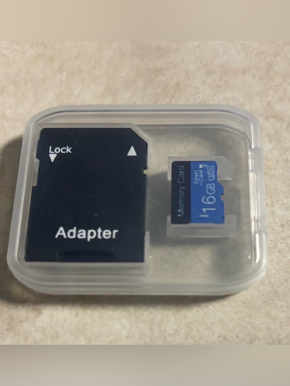 SD Adapter with 16GB MicroSD Card - Black & Blue